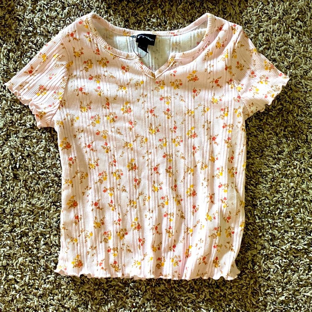 Floral girls shirt.